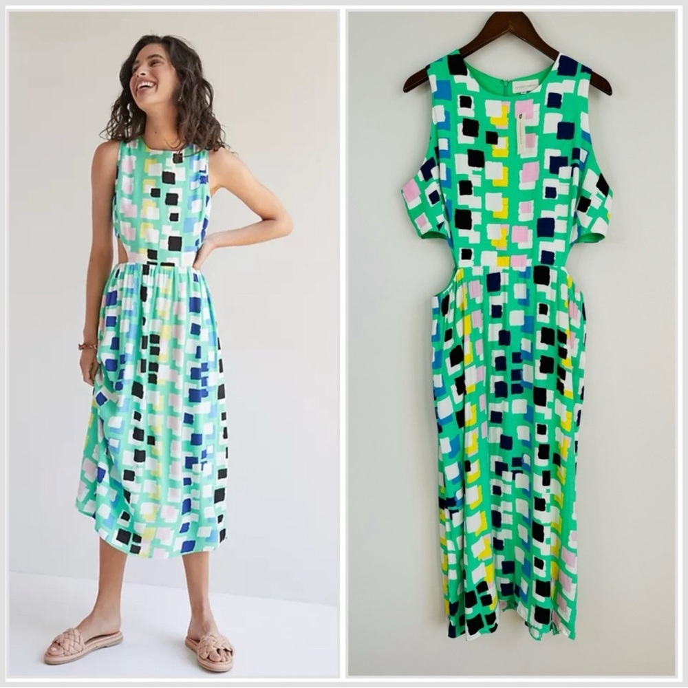 Corey Lynn Calter Pink and Green Jumpsuit Vibrant and Stylish